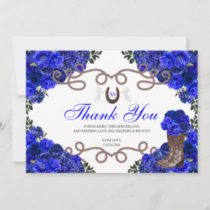 Royal Blue Western Charra Quinceanera Merci