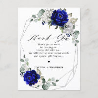 Royal blue white Geometric Wedding Danke Yo