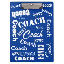 Royal Blue White Personalisiert Coach Geschenk Nam