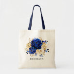 Royal Blue Yellow Gold Floral Bridesmaid Tasche<br><div class="desc">Elegante königsblaue goldene Bräunungsgeschenk Tote-Tasche mit elegantem Bouquet von königsblau,  Marine,  Gold,  gelben Farbe Rose Knospen und Eukalyptus-Blätter. Bitte kontaktieren Sie mich für Hilfe bei der Anpassung oder wenn Sie ein anderes Produkt mit diesem Design benötigen.</div>