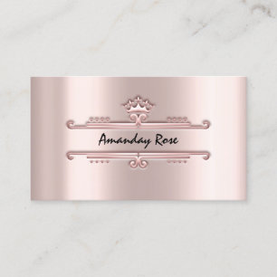Royal Brand Rose Beruflich Kronenrahmen rot Visitenkarte