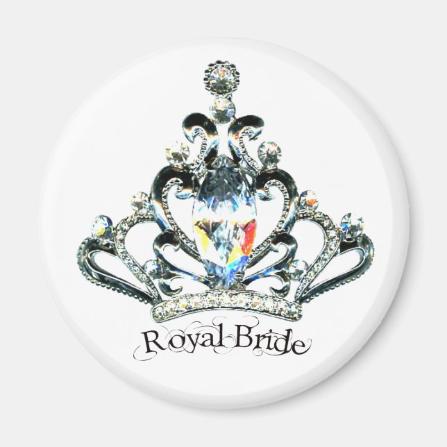 "Royal Bride" Tiara-Magnete Magnet (Vorne)