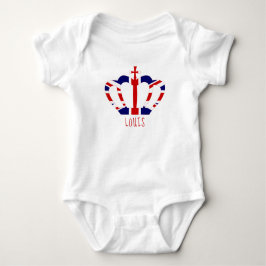 Royal British Crown | PERSONALISIERT Baby Strampler