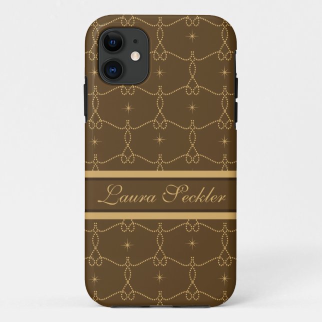 Royal Brown Pattern iPhone 5 Fall Case-Mate iPhone Hülle (Rückseite)