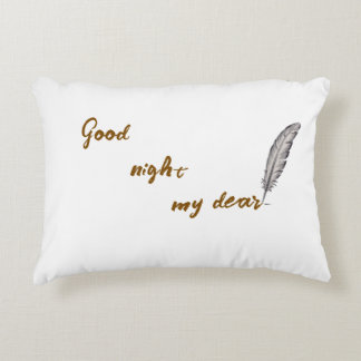 Royal Brushed Polyester Throw Kissen - Gute Nacht
