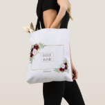 Royal Burgundy Marsala Floral Bridesmaid Tasche<br><div class="desc">Romantisches Kartendesign mit herrlichen Aquarellbouquets,  einem einzigartigen Blumentrenner und wunderschönen Schriftart. Verwenden Sie das Tool Anpassen,  um Ihre Informationen hinzuzufügen. Für passende Artikel besuchen Sie bitte meine Royal Burgundy Floral Collection.</div>