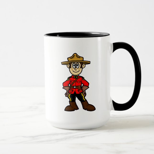 Royal Canadian Mountain Police Officer Name Tasse (Rechts)