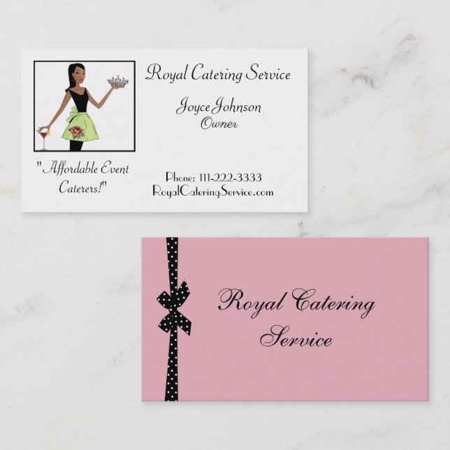 Royal Cartering Business Cards Visitenkarte (Vorne/Hinten)