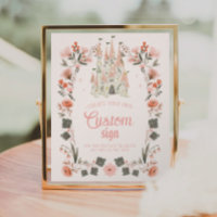 Royal Castle Birthday Sign - Benutzerdefiniertes T