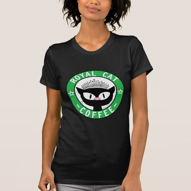 ROYAL CAT COFFEE Black Cat Coffee Logo T-Shirt (Vorderseite)