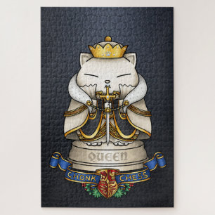 Royal Cat Schess Queen Piece