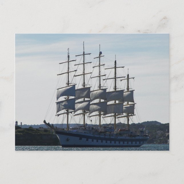 Royal Clipper Sous Voile Carte Postale (Devant)