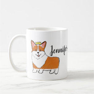 Royal Corgi Hund personalisiert Kaffeetasse