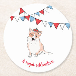 Royal Corgi Rundpapier Untersetzer