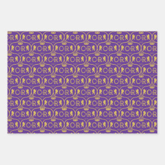 Royal Coronation 2023 Ogee Muster Wrapping Paper Geschenkpapier Set