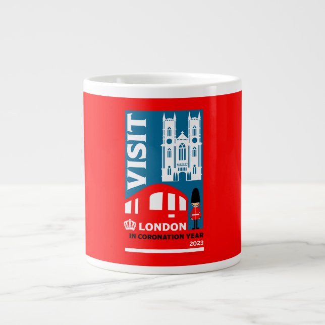 Royal Coronation Year 2023 London Jumbo-Tasse (Vorderseite)