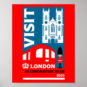 Royal Coronation Year 2023 London Poster