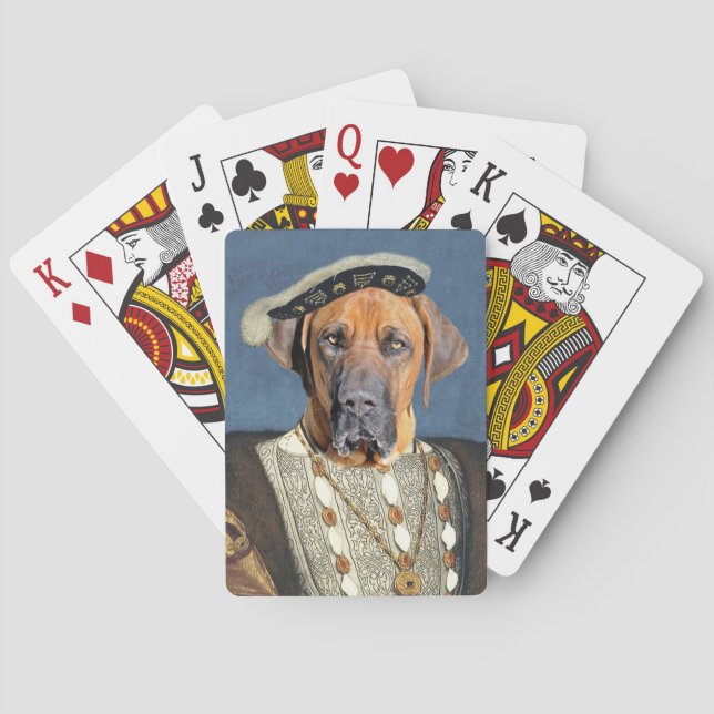 Royal Costume Brasilianische Mastiff Playing Cards Spielkarten (Rückseite)