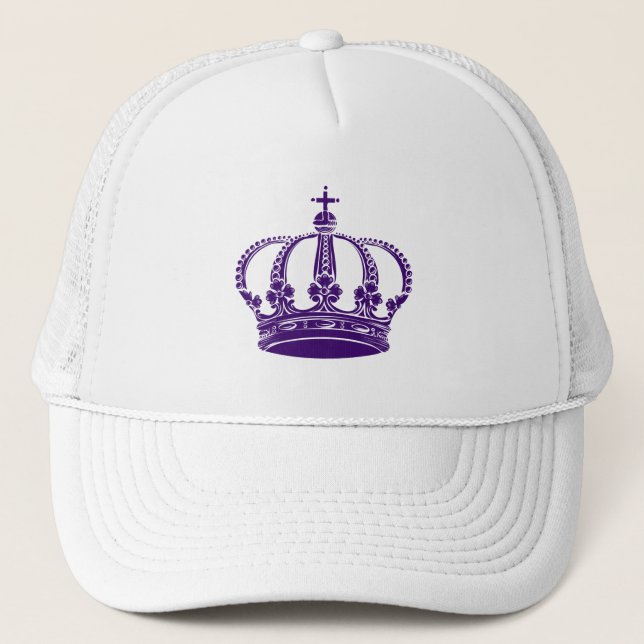 Royal Crown 02 - Deep Lila Truckerkappe (Vorderseite)