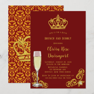 Royal Crown Brunch and Bubbly Einladung