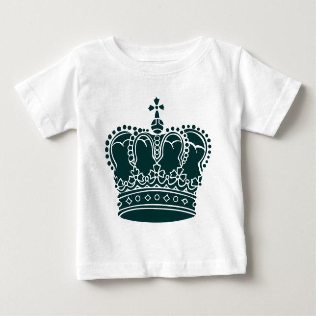 Royal Crown - Dark Green Baby T-shirt (Vorderseite)