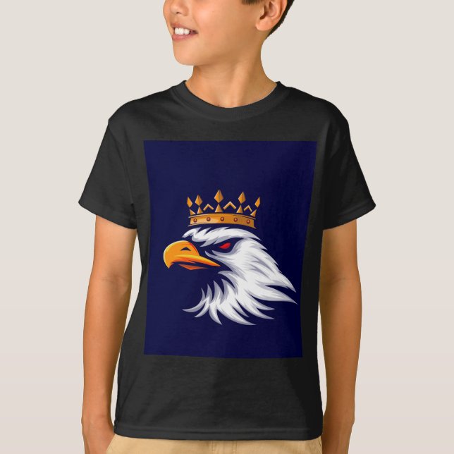 Royal Crown Eagle Boys Graphic T-Shirt (Devant)