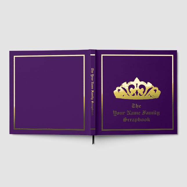 Royal Crown Foil Scrapbook Gästebuch (Voll)