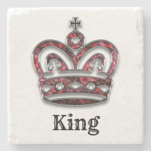 Royal Crown Personalized Königs Steinuntersetzer