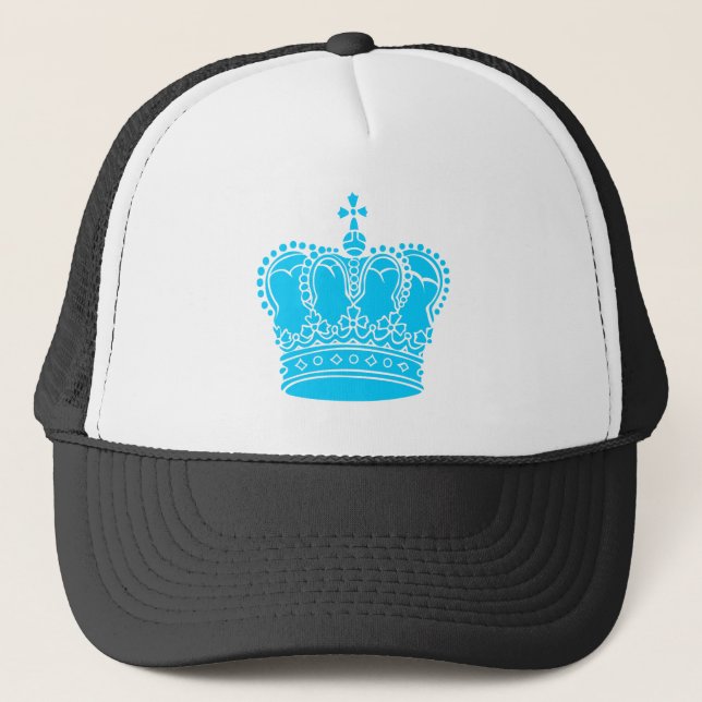 Royal Crown - Sky Blue Truckerkappe (Vorderseite)