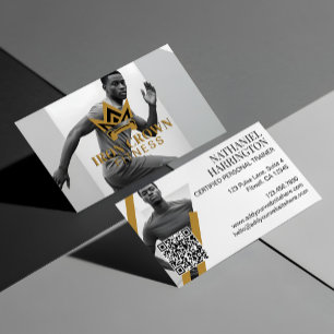 Royal Crown Trendy Fitness Personal Trainer Foto Visitenkarte