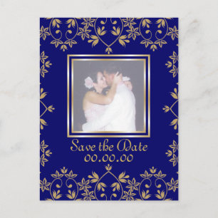 Royal Damask Enregistrer La Date Photo Cartes Post