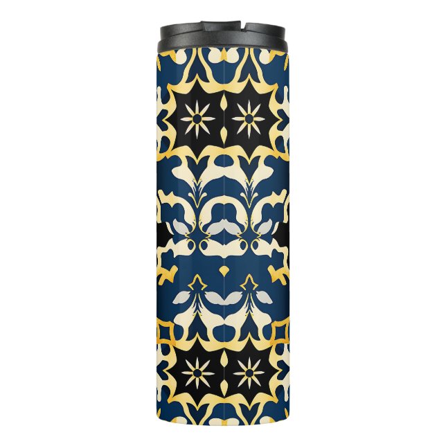 Royal Damask Star Pattern Tumbler Thermosbecher (Rückseite)