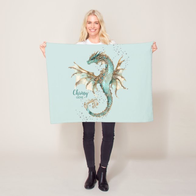 Royal Dragon New Baby Blanket Fleecedecke (Beispiel)