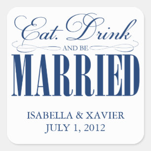 Royal Eat, Drinks & Be Verheiratet   Aufkleber