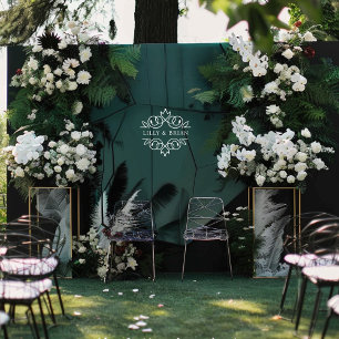 Royal, Elegant, Hochzeit Fensteraufkleber