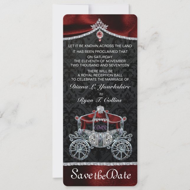 Royal Fairytale Save the Date (Vorderseite)