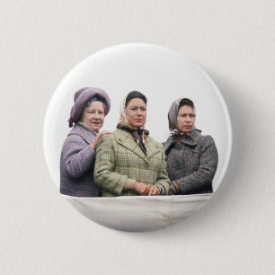 Royal Family Badminton 1974 Button