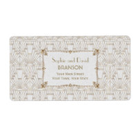 Royal Fleur-de-Lis Art Deco Gold 20er Hochzeit
