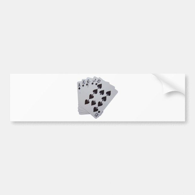 Royal Flush Autoaufkleber (Vorne)