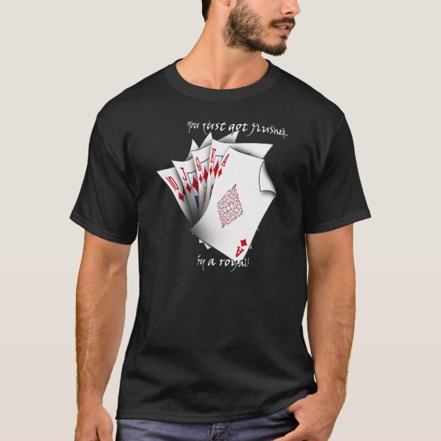 Royal Flush der Diamanten T-Shirt (Vorderseite)