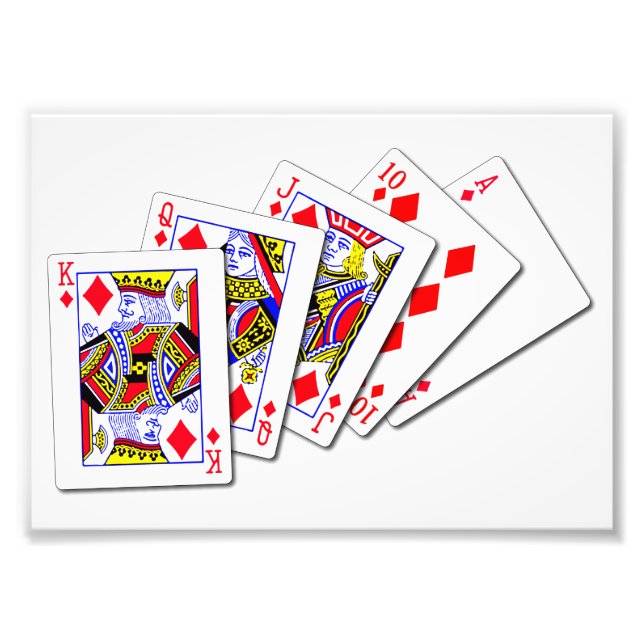 Royal Flush Fotodruck (Vorne)
