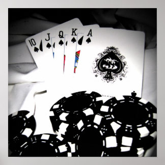 Royal Flush Leinwand Poster