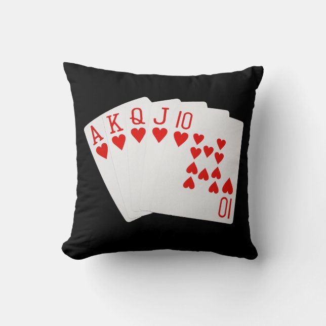 Royal Flush Pillow Kissen (Vorderseite)