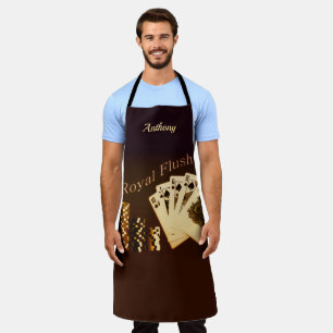 Royal Flush Poker thème personnalisé tablier