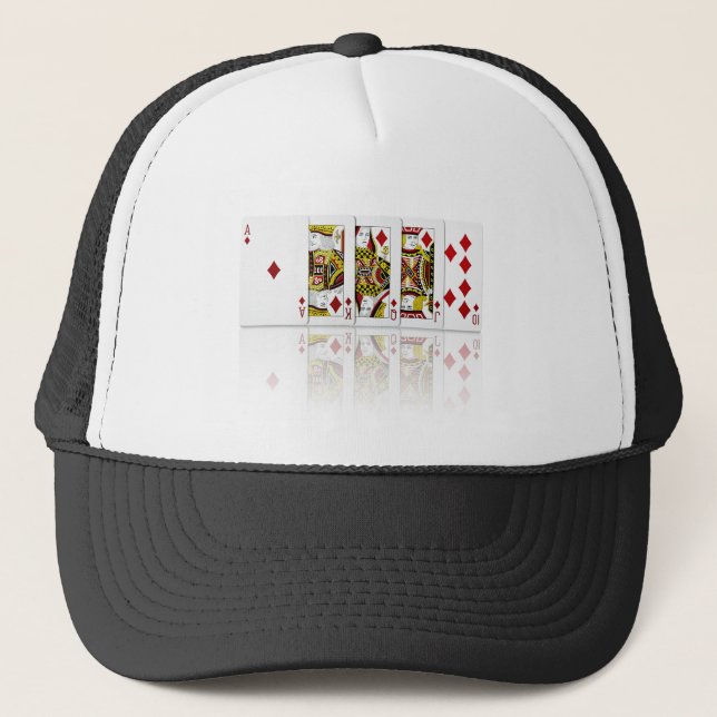 Royal Flush Truckerkappe (Vorderseite)