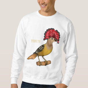 Royal Flycatcher Cartoon Illustration Sweatshirt