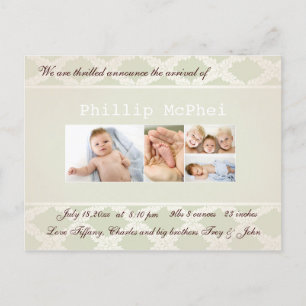 Royal Foto Birth Ankündigung