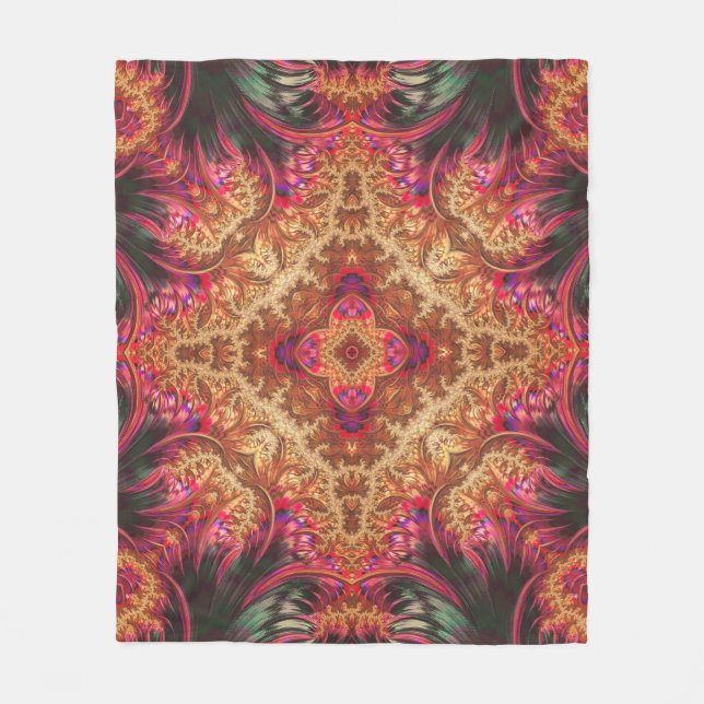 Royal Fractal |  Fleecedecke (Vorderseite)