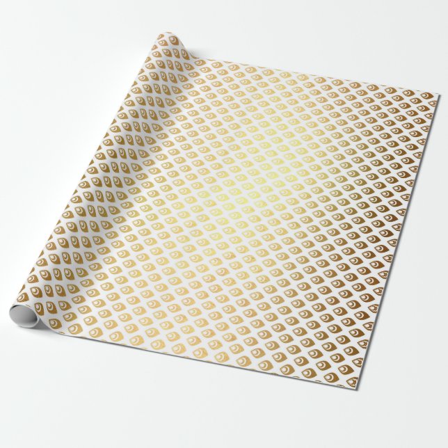 Royal Glam Golden Peacock Princess Geschenkpapier (Ungerollt)
