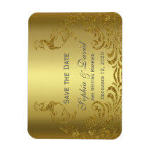 Royal Gold Abstrakt Peacock Wedding SPAREN DAS DAT